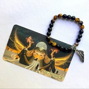 Isla ~ Muse of Inspiration ~ Handmade Healing Crystal Bracelet Tigereye Obsidian
